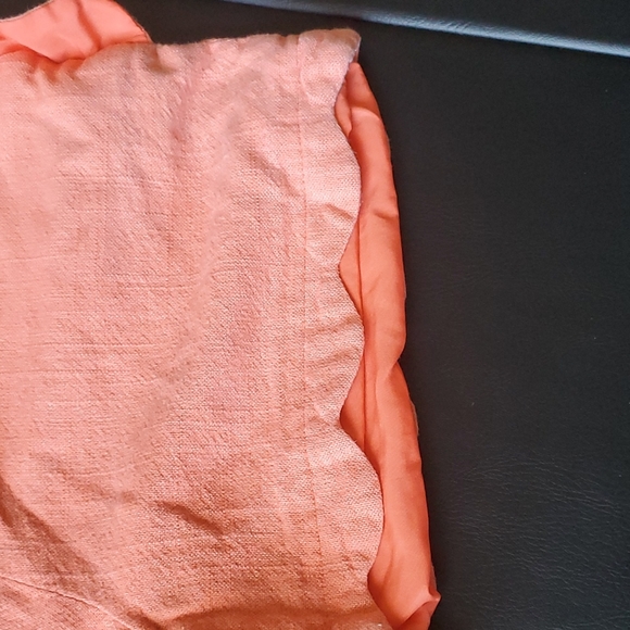 Peach Scallop shorts - Picture 3 of 9